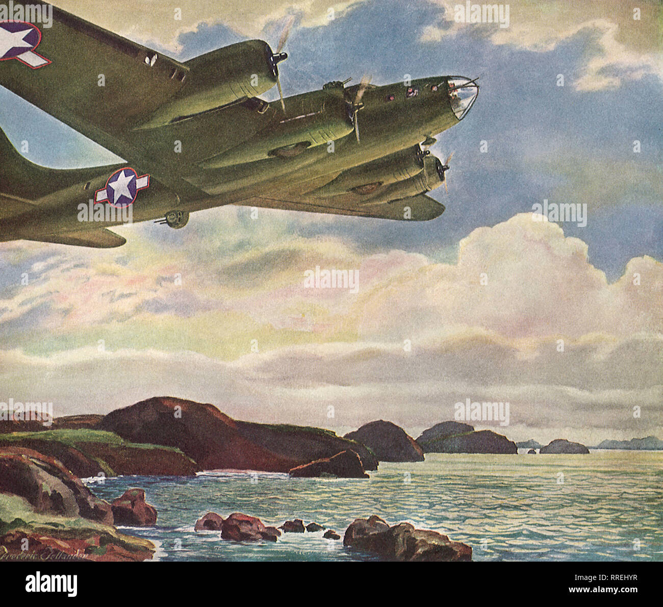 B-17 Flying Fortress. Stockfoto