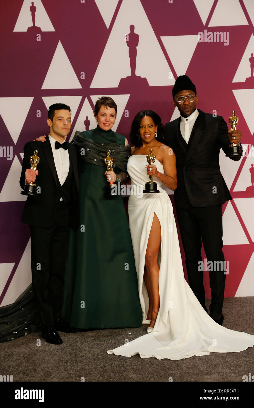 Sieger bei den Academy Awards 2019 Stockfoto