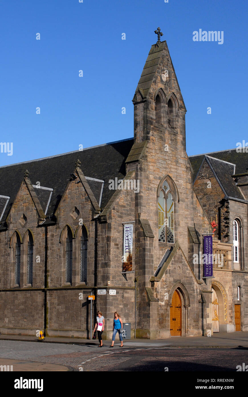 Kulturtourismus: Die Galerie der Königin. Palace of Holyrood House, Edinburgh, Edimburgo, Schottland, Vereinigtes Königreich Stockfoto