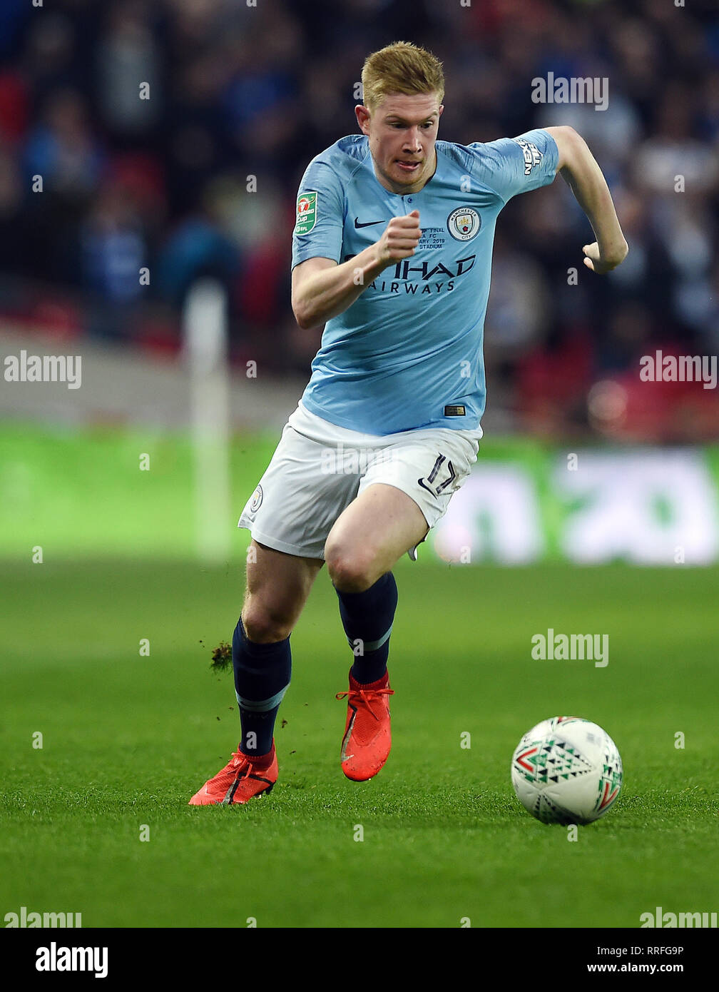 KEVIN DE BRUYNE von Manchester City, Chelsea V Manchester City, Chelsea V Manchester City, CARABAO CUP FINAL, 2019 Stockfoto