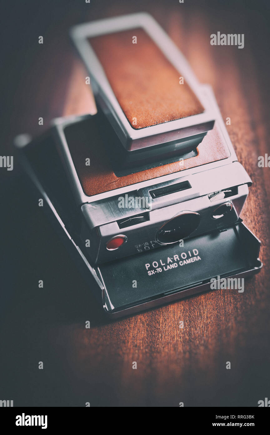 Vintage Polaroid Land camera SX-70 Stockfoto