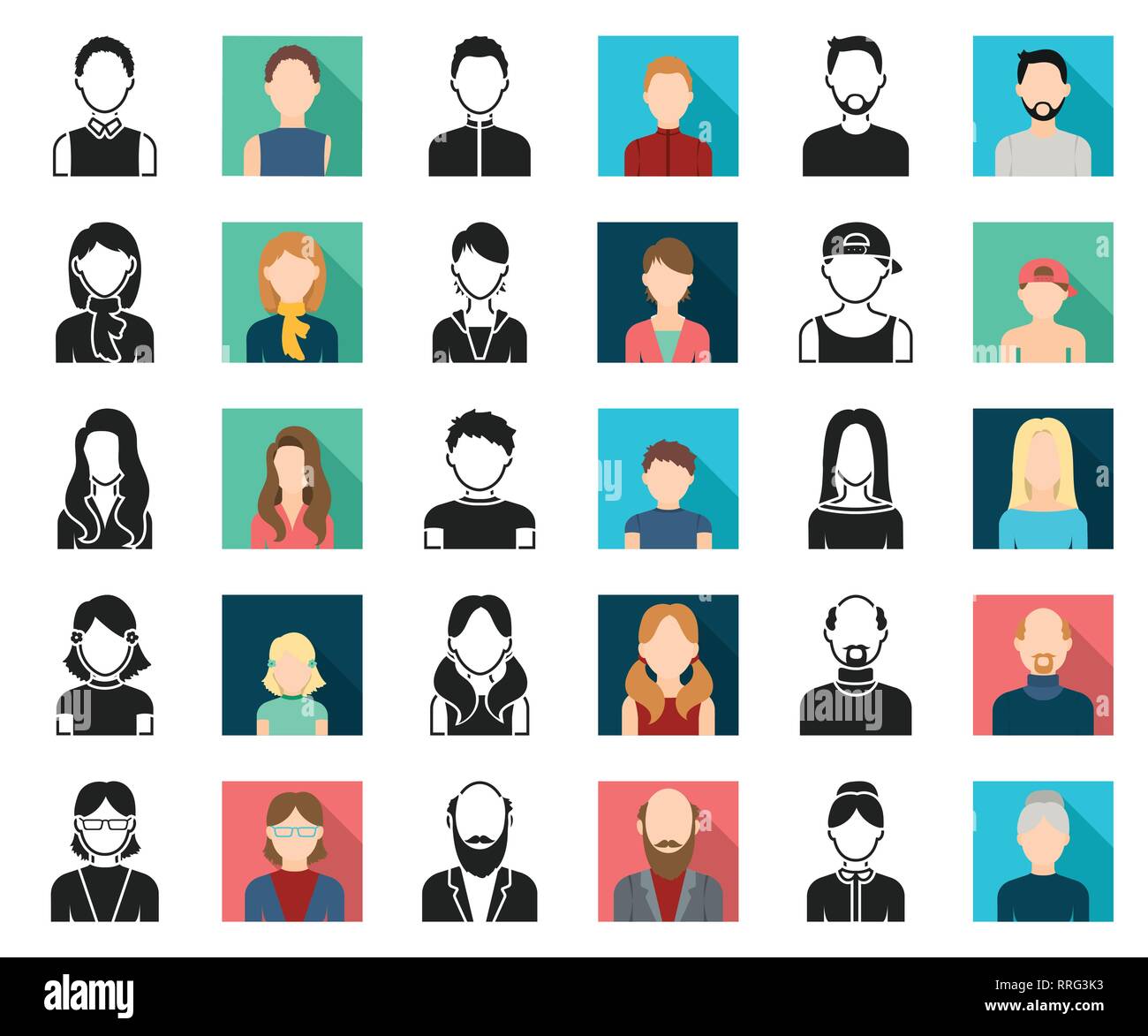 Aussehen, Kunst, Athlet, Avatar, Glatze, Bart, schwarz, flach, Junge, Sammlung, Design, Kleid, Gesicht, Mimik, Mode, Mädchen, Gläser, Großvater, Großmutter, Frisur, Kopf, menschliche, Icon, Illustration, isoliert, Logo, Mann, Schnurrbart, Außen, Menschen, Personen, Portrait, Satz, Zeichen, Stiefvater, Stiefmutter, Stil, Symbol, Lehrer, Riegel, Benutzer, Vector, Web, Frau, Arbeiten, Vektor, Vektoren, Stock Vektor