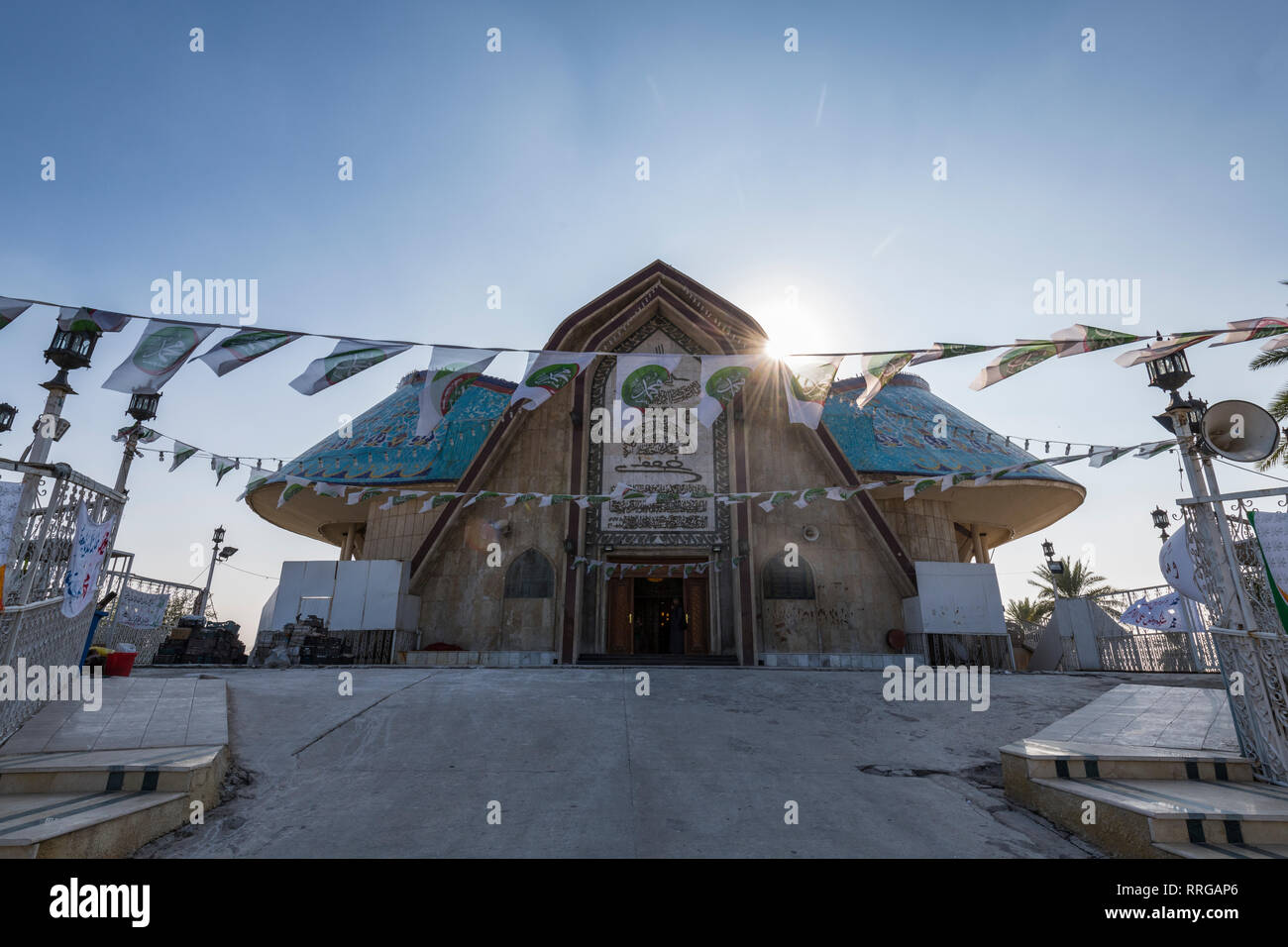 Eingang des Maruf al-Karkhi Sufi Moschee, Bagdad, Irak, Naher Osten Stockfoto