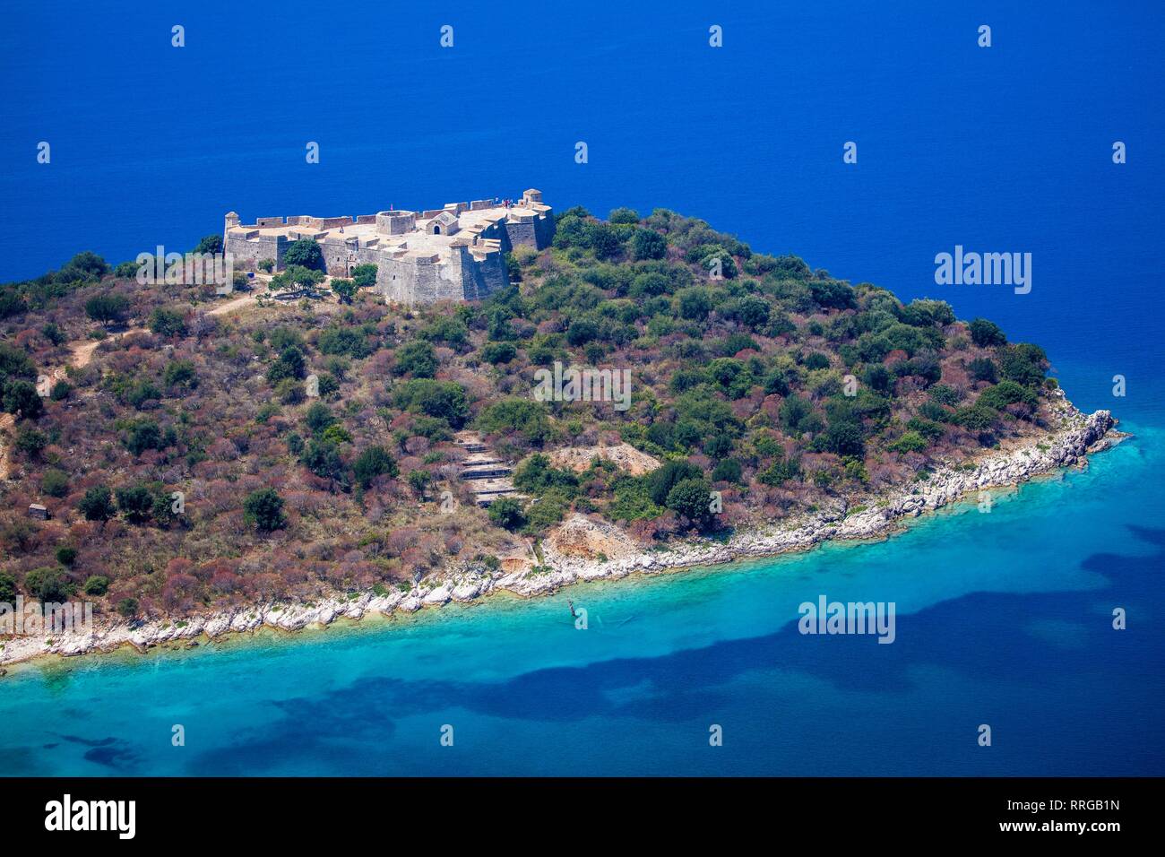 Porto Palermo, South Coast, Albanien, Europa Stockfoto
