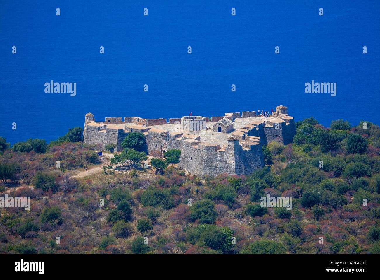 Porto Palermo, South Coast, Albanien, Europa Stockfoto