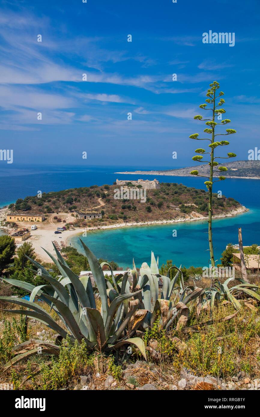 Porto Palermo, South Coast, Albanien, Europa Stockfoto