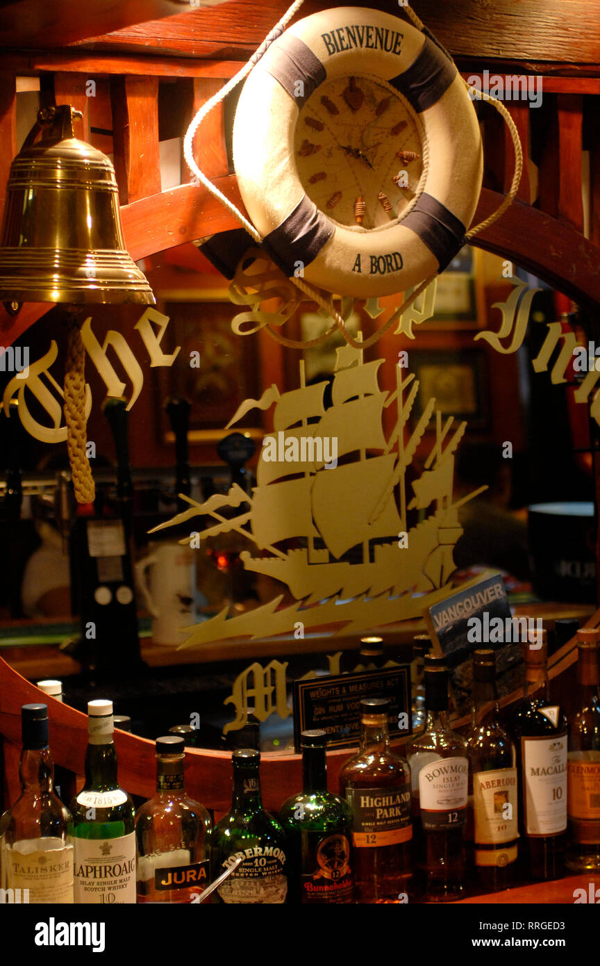 Gastronomie Tourismus: The Ship Inn Pub, Merlose, Scottish Borders. Schottland, Vereinigtes Königreich Stockfoto