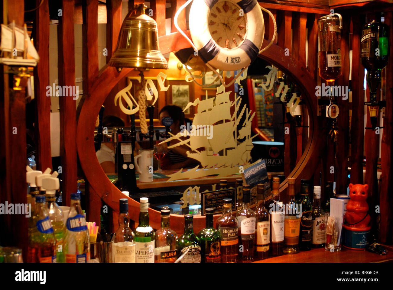 Gastronomie Tourismus: The Ship Inn Pub, Merlose, Scottish Borders. Schottland, Vereinigtes Königreich Stockfoto