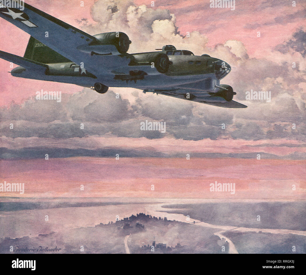 Boeing B-17 Flying Fortress. Stockfoto
