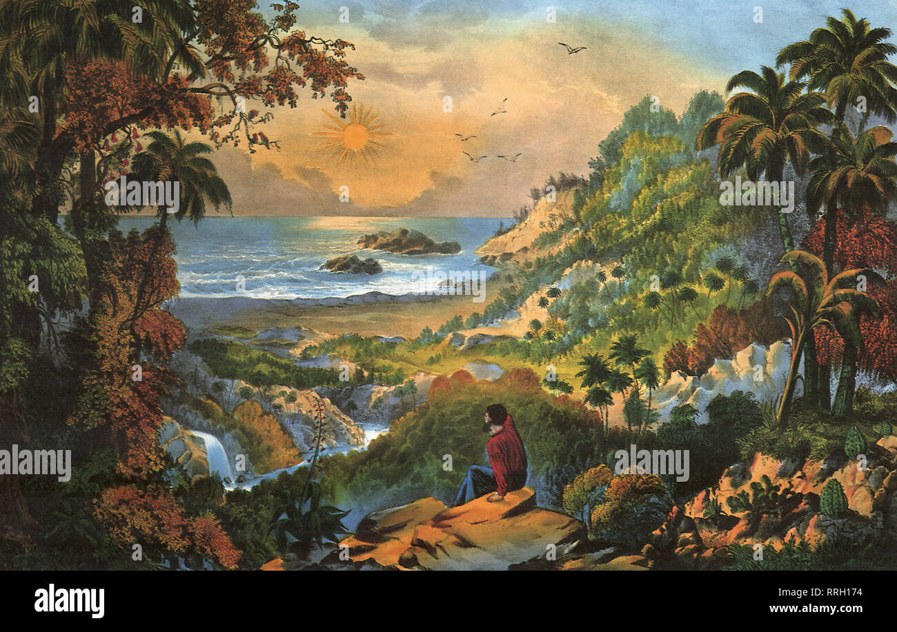 Enoch Arden - die einsame Insel. Stockfoto