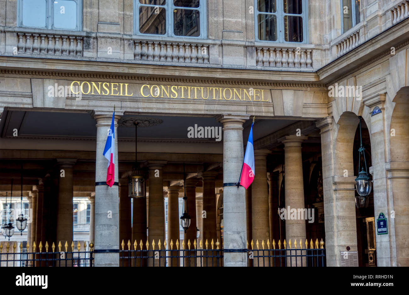 Der französische Verfassungsrat - Paris, Frankreich Stockfoto