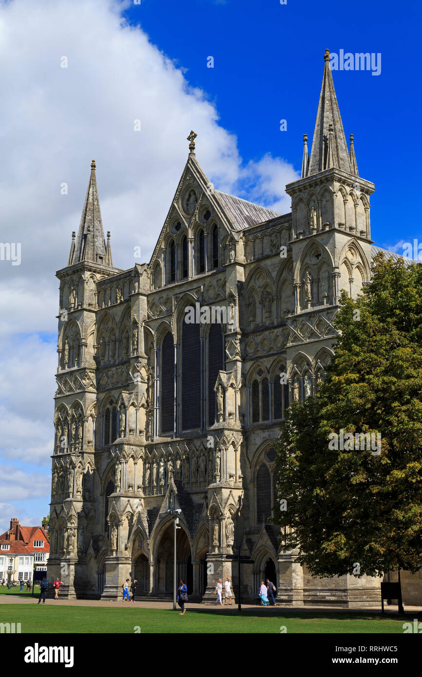 Kathedrale von Salisbury, Wiltshire, England, Vereinigtes Königreich, Europa Stockfoto