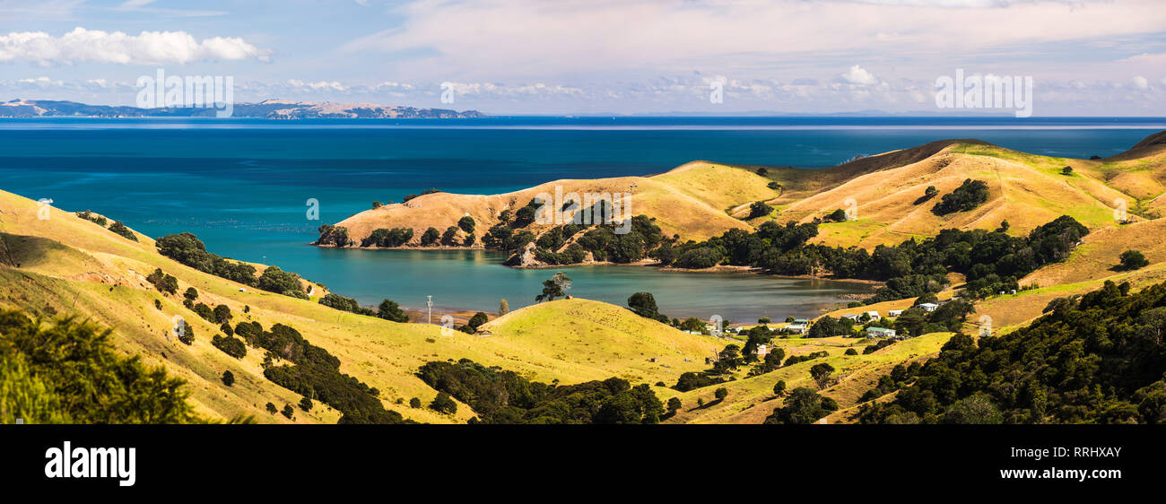 Westküste der Coromandel-Halbinsel, North Island, Neuseeland, Pazifik Stockfoto