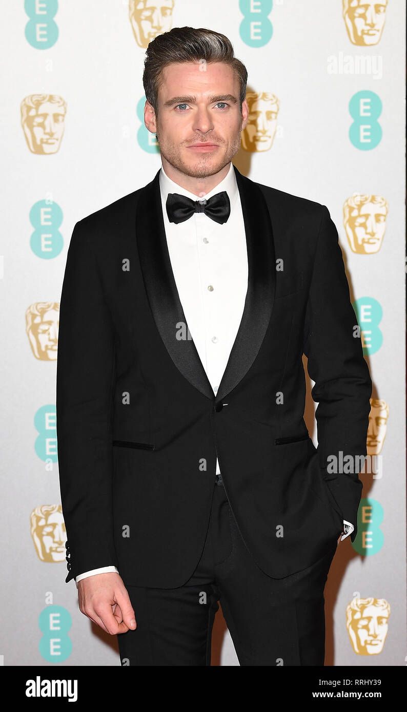 Schottische Schauspieler Richard Madden besucht die EE British Academy Film Awards in der Royal Albert Hall in London. 10. Februar 2019 © Paul Treadway Stockfoto