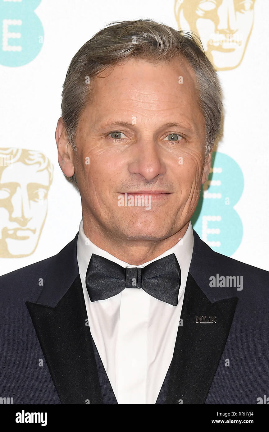 Dänische Schauspieler Viggo Mortensen besucht die EE British Academy Film Awards in der Royal Albert Hall in London. 10. Februar 2019 © Paul Treadway Stockfoto