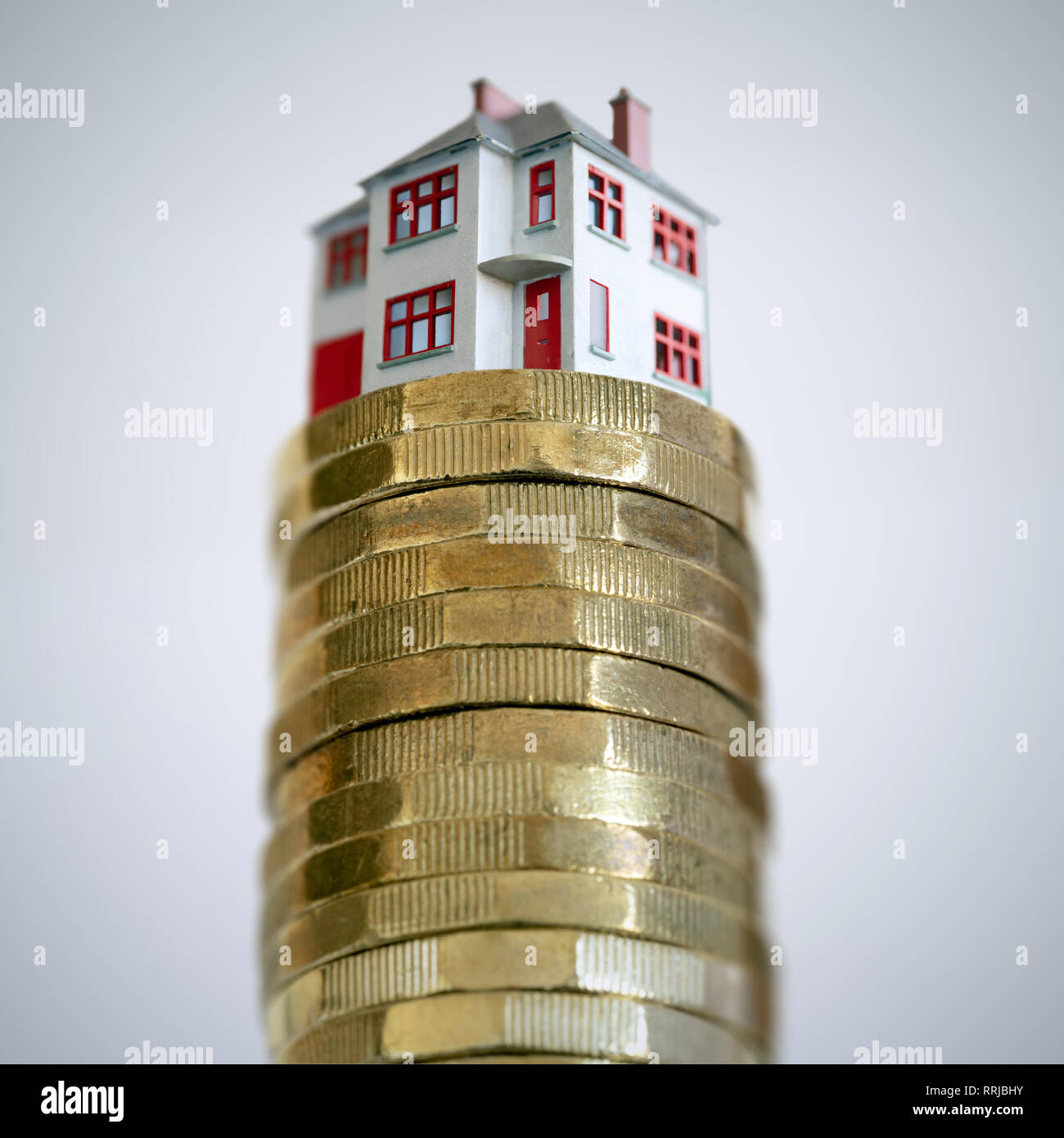 Gehäuse Immobilienmarkt stock Bild Stockfoto