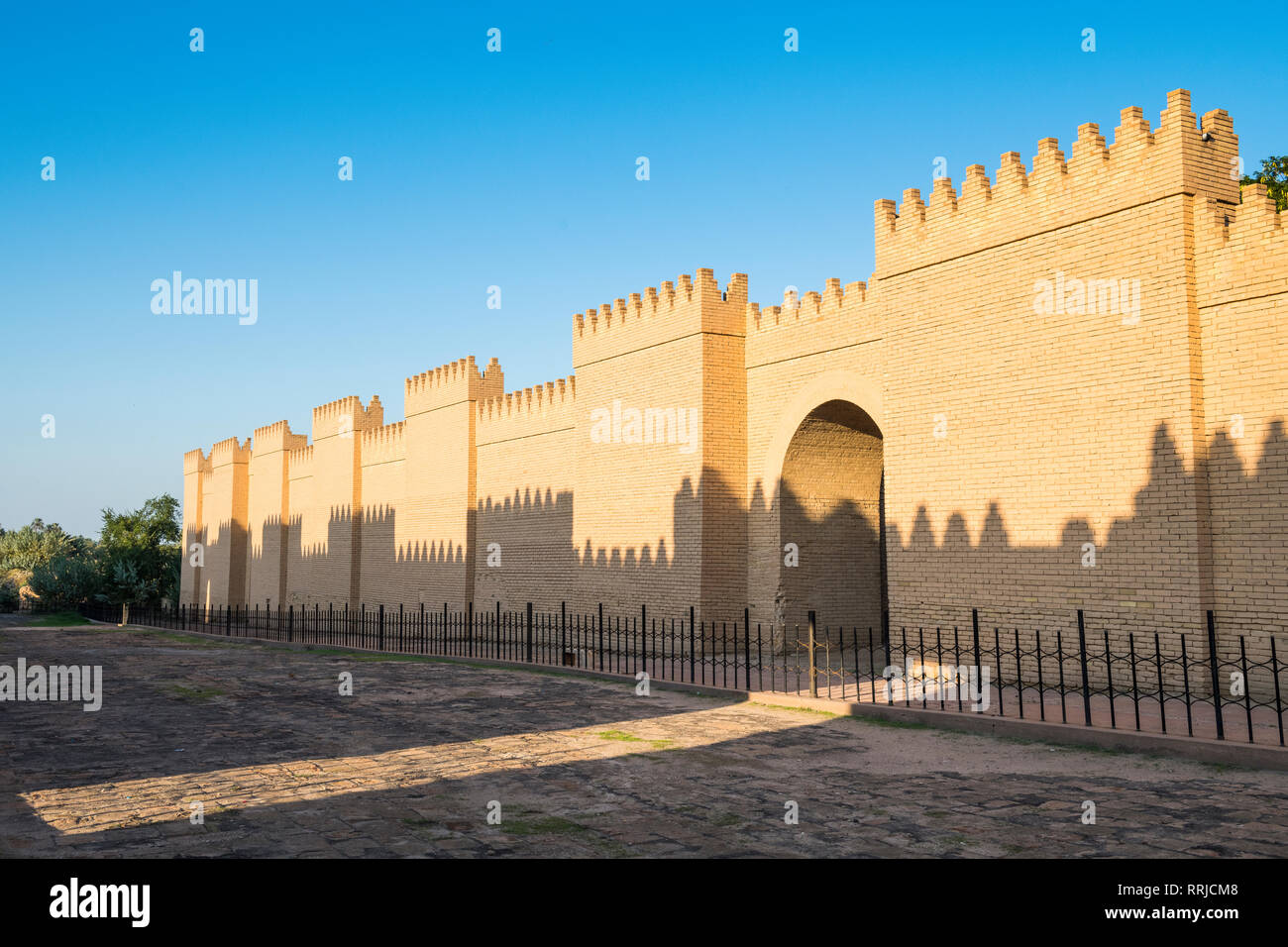 Rekonstruierten Ruinen von Babylon, Irak, Naher Osten Stockfoto