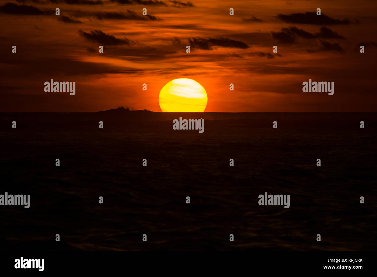 Amazing sunset beach view Theme Foto Stockfoto