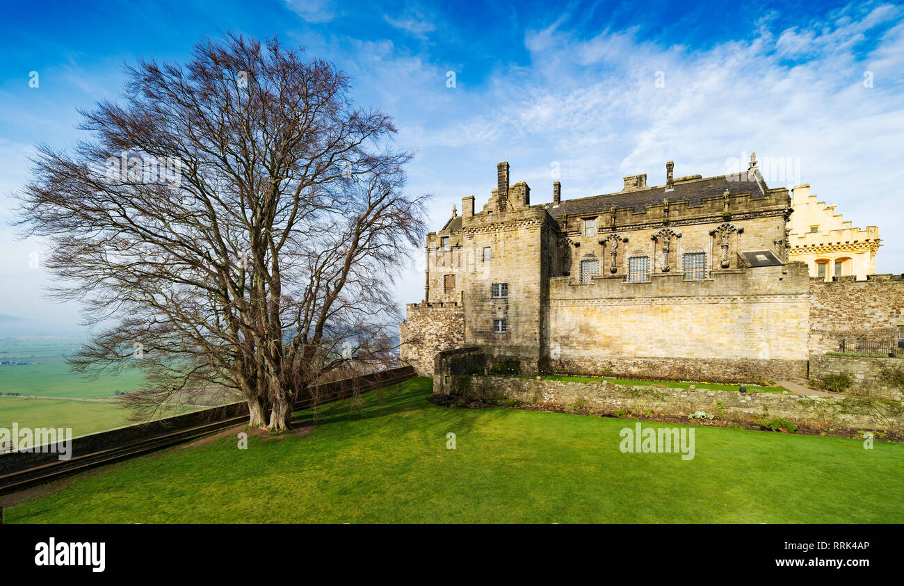 Stirling Castle in Stirling, Schottland, Großbritannien Stockfoto
