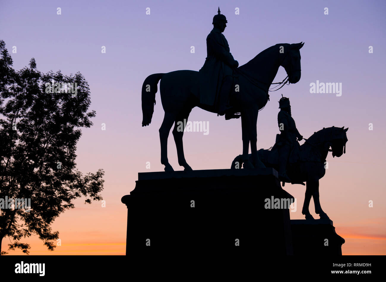 Kaiser Wilhelm, Kaiser Barbarossa, Goslar, Harz, Niedersachsen, Deutschland Stockfoto