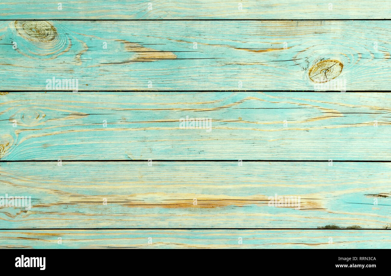 Holz Aquamarin alte Planken Textur Hintergrund Stockfoto