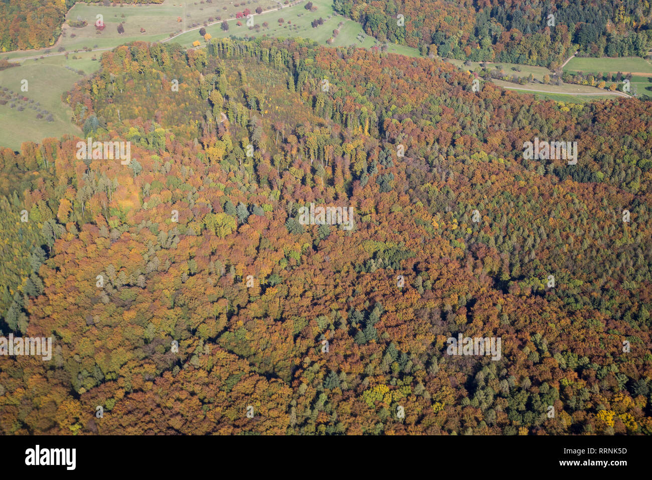 Luftaufnahme von Schwarzwald in Süddeutschland Stockfoto