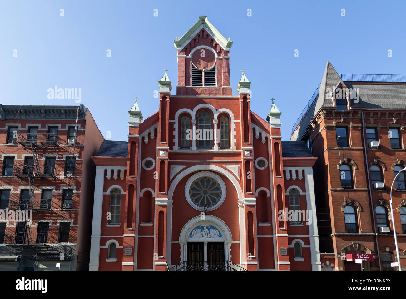 Kirche Unserer Lieben Frau der Schmerzen, NYC Stockfoto