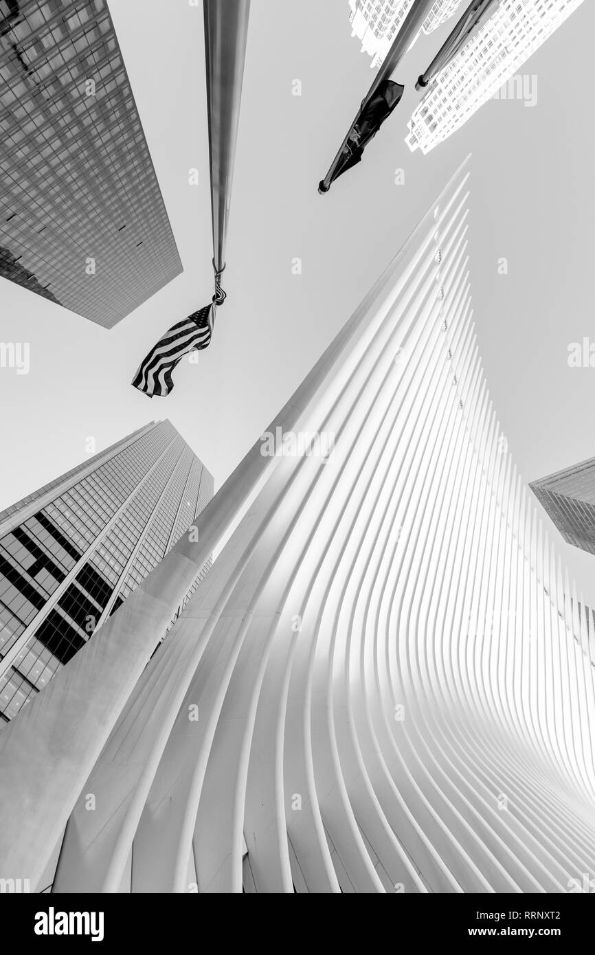 USA, Amerikanische, New York, Manhattan, Manhattan, das One World Trade Center, PATH-Station Stockfoto