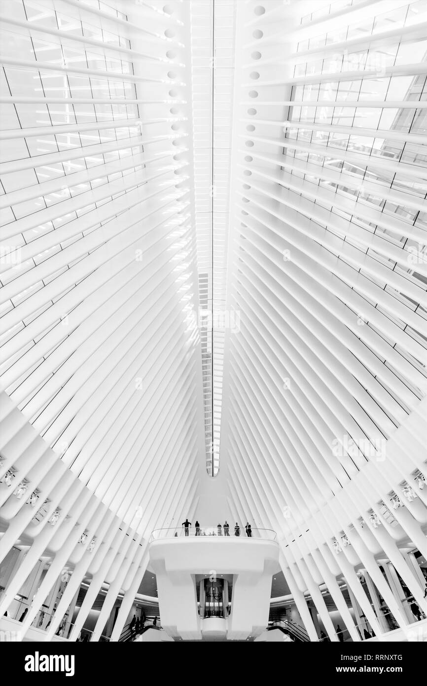 USA, Amerikanische, New York, Manhattan, Manhattan, das One World Trade Center, PATH-Station Stockfoto