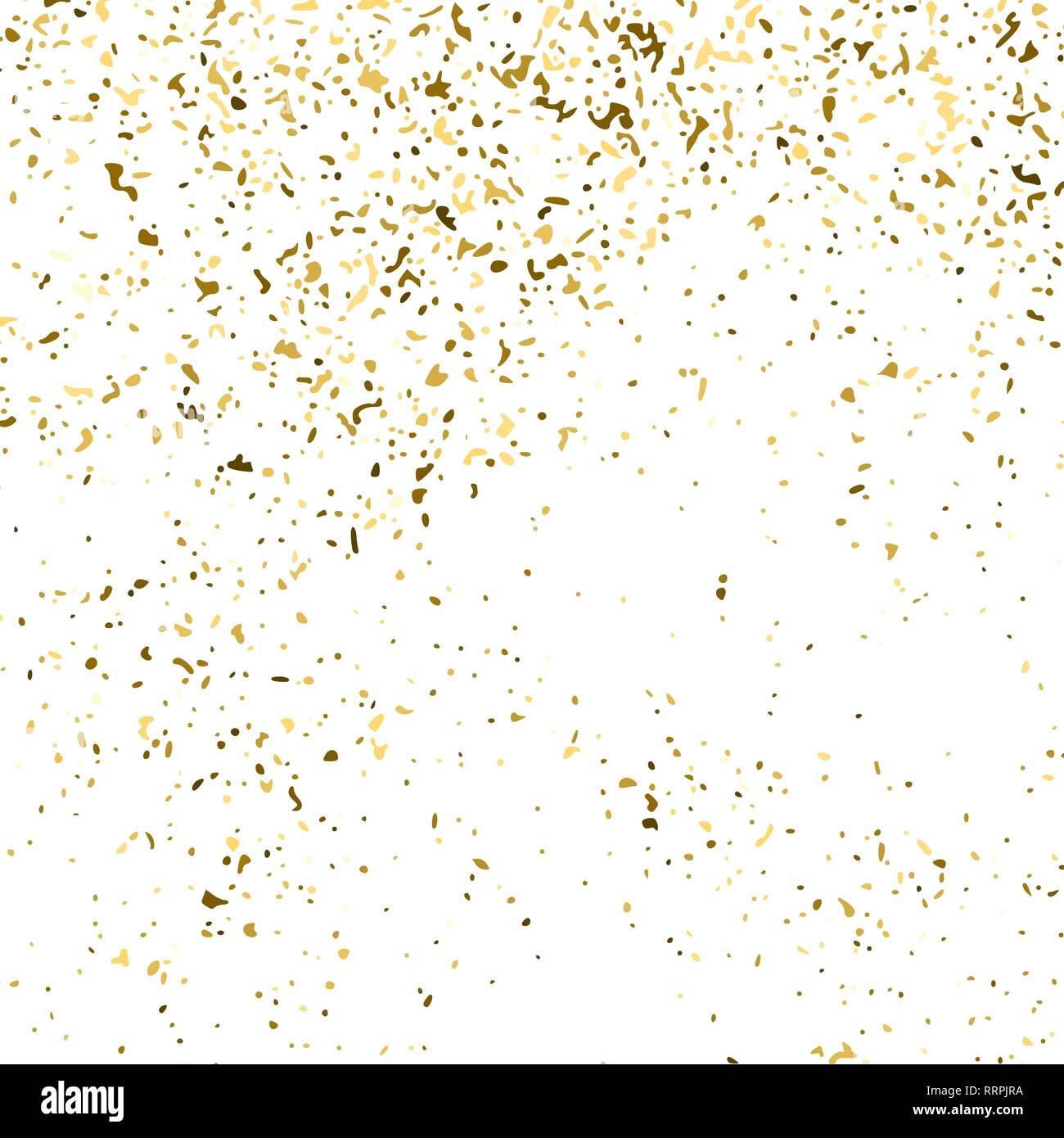 Gold Glitzer Textur Isoliert Auf Weiss Amber Partikel Farbe Celebratory Hintergrund Golden Explosion Von Konfetti Design Element Digital Generiert Stock Vektorgrafik Alamy
