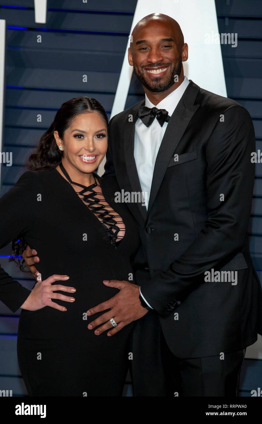 Vanessa Laine Bryant (l) und Kobe Bryant die Vanity Fair Oscar Party im