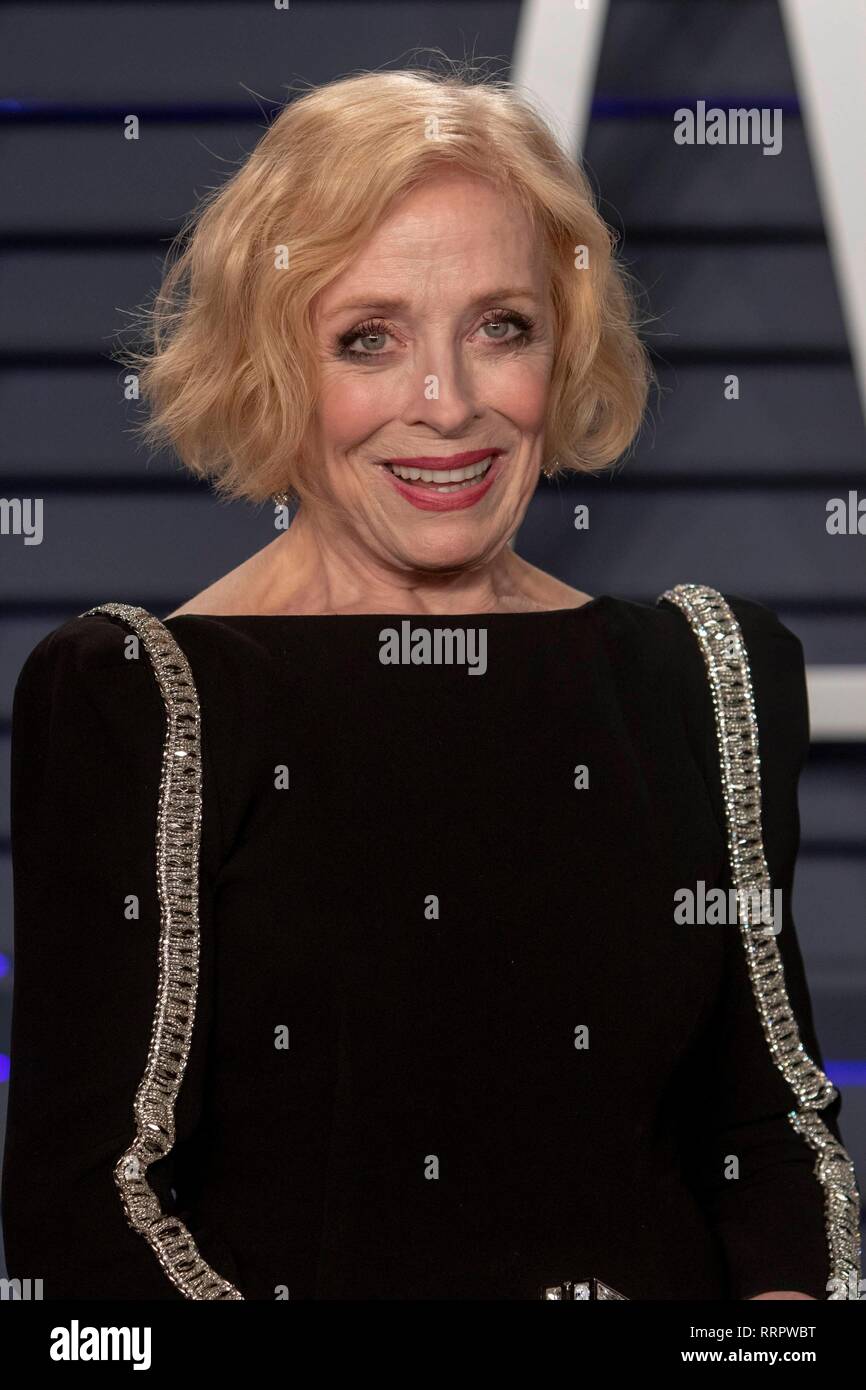 Holland Taylor besucht die Vanity Fair Oscar Party im Wallis Annenberg Center für Darstellende Künste in Beverly Hills, Los Angeles, USA, am 24. Februar 2019. | Verwendung weltweit Stockfoto