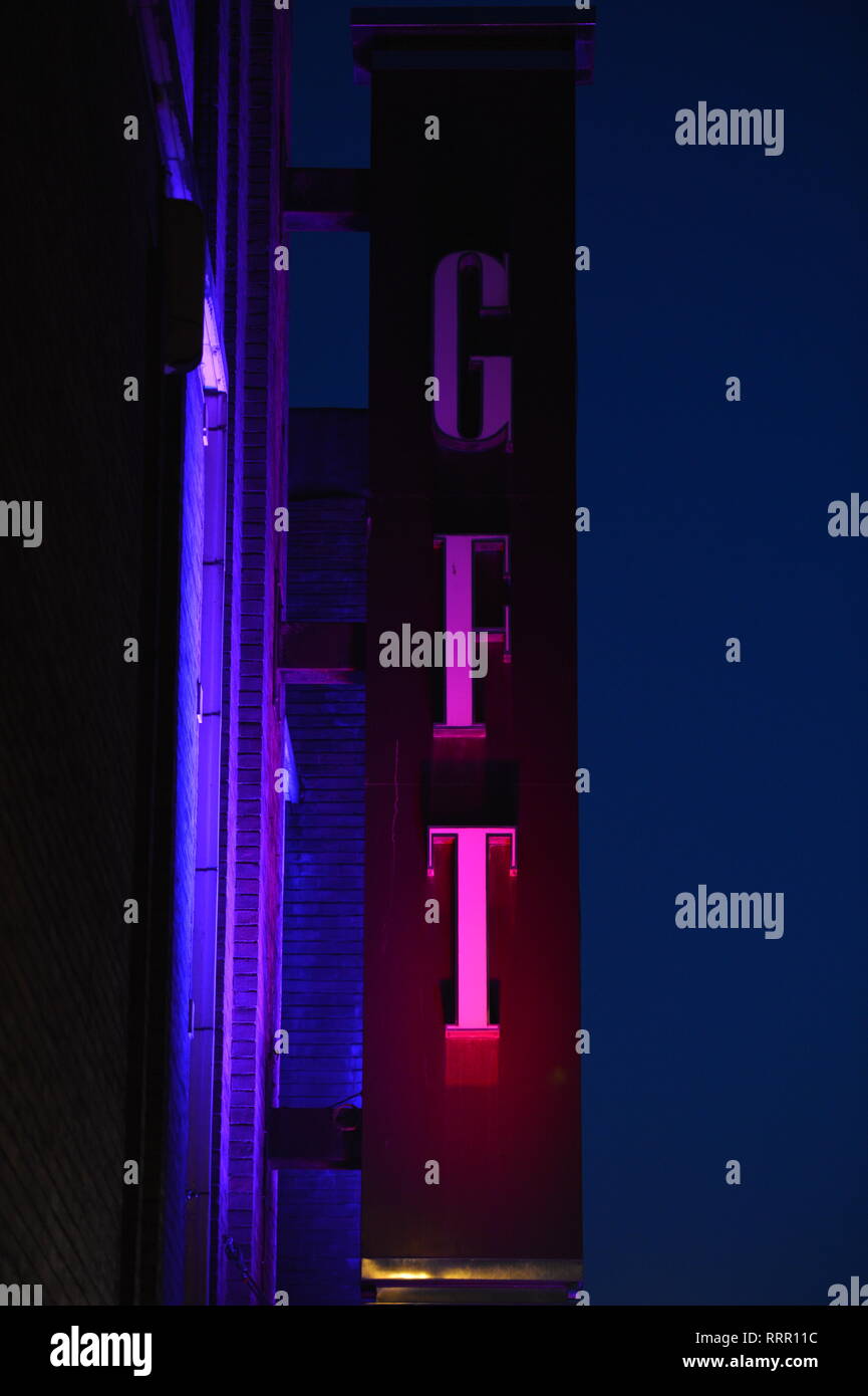 Glasgow, UK. 26 Feb, 2019. Schauspieler/Schriftsteller, Ford Kiernan aus TV-Hit zeigen, noch Spiel, auf dem roten Teppich an der Glasgow Film Theater gesehen. Credit: Colin Fisher/Alamy leben Nachrichten Stockfoto