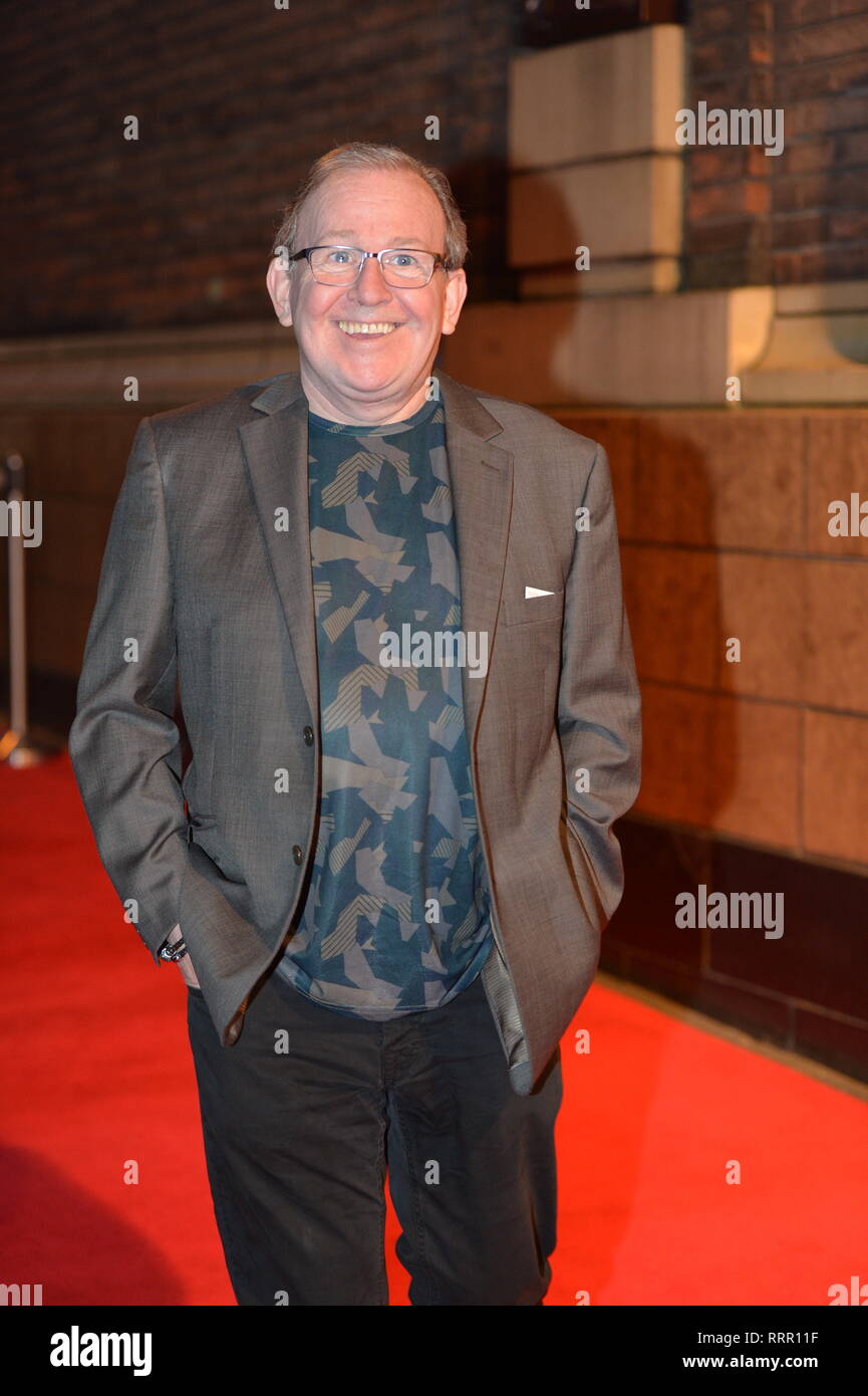 Glasgow, UK. 26 Feb, 2019. Schauspieler/Schriftsteller, Ford Kiernan aus TV-Hit zeigen, noch Spiel, auf dem roten Teppich an der Glasgow Film Theater gesehen. Credit: Colin Fisher/Alamy leben Nachrichten Stockfoto