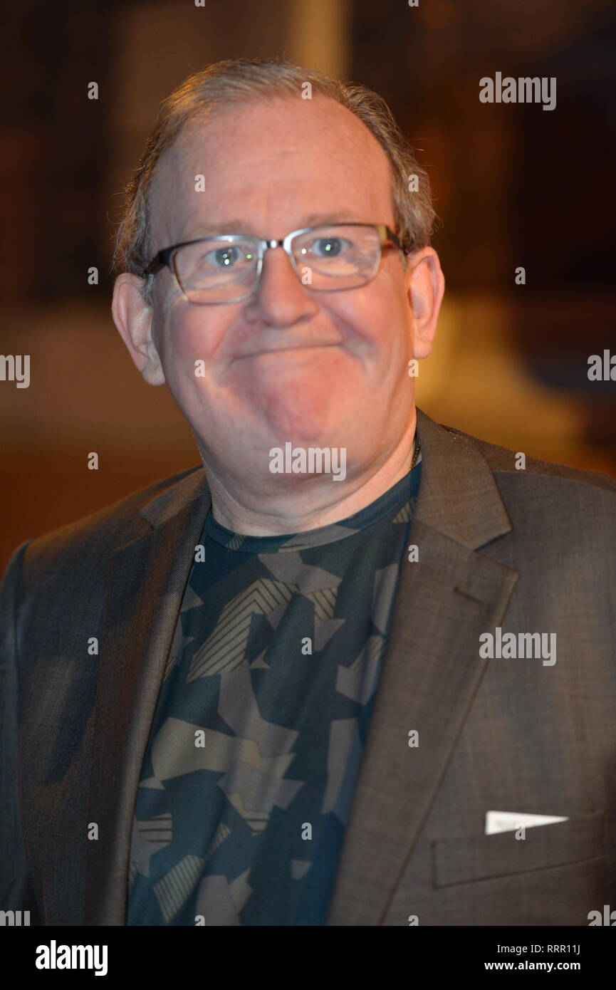 Glasgow, UK. 26 Feb, 2019. Schauspieler/Schriftsteller, Ford Kiernan aus TV-Hit zeigen, noch Spiel, auf dem roten Teppich an der Glasgow Film Theater gesehen. Credit: Colin Fisher/Alamy leben Nachrichten Stockfoto