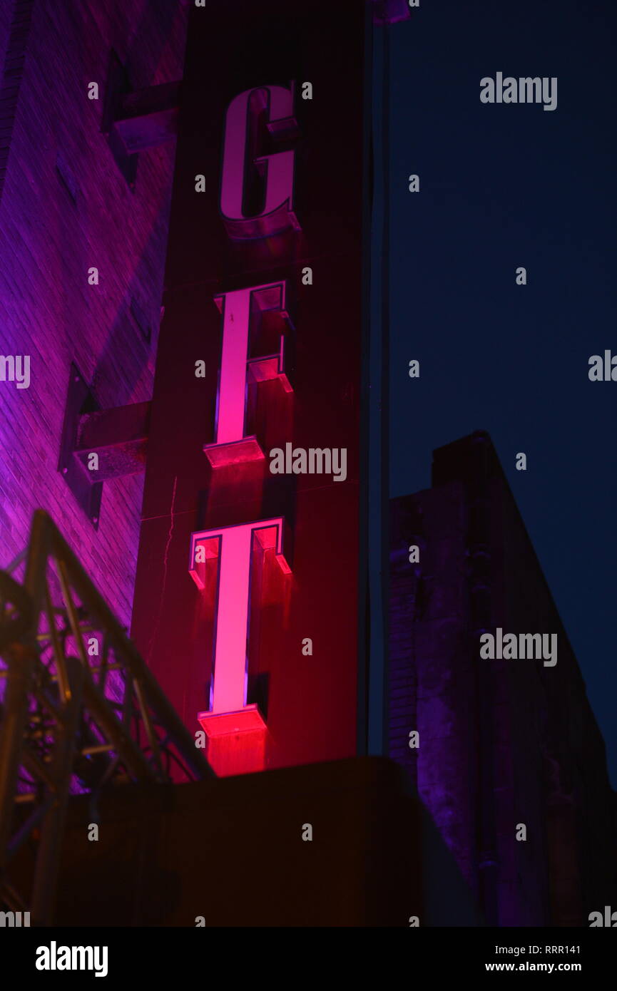 Glasgow, UK. 26 Feb, 2019. Schauspieler/Schriftsteller, Ford Kiernan aus TV-Hit zeigen, noch Spiel, auf dem roten Teppich an der Glasgow Film Theater gesehen. Credit: Colin Fisher/Alamy leben Nachrichten Stockfoto