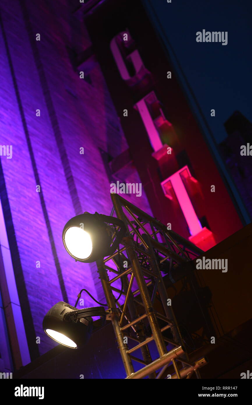 Glasgow, UK. 26 Feb, 2019. Schauspieler/Schriftsteller, Ford Kiernan aus TV-Hit zeigen, noch Spiel, auf dem roten Teppich an der Glasgow Film Theater gesehen. Credit: Colin Fisher/Alamy leben Nachrichten Stockfoto