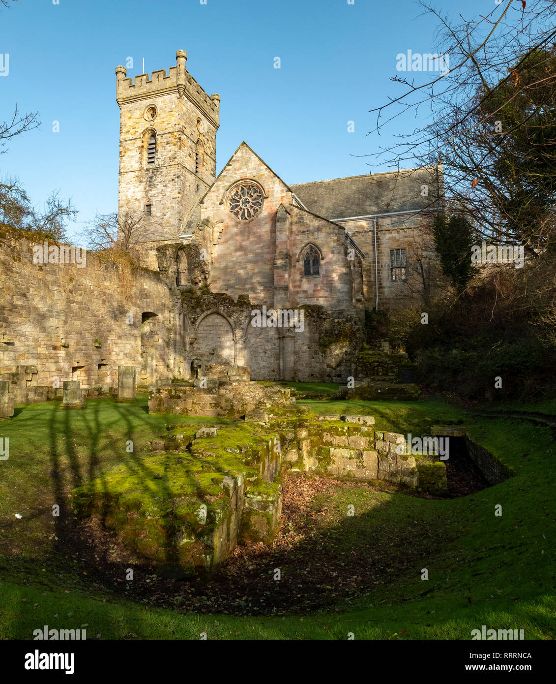Folgende Sehenswürdigkeiten: Culross Abbey, folgende Sehenswürdigkeiten: Culross, Fife, Schottland Stockfoto