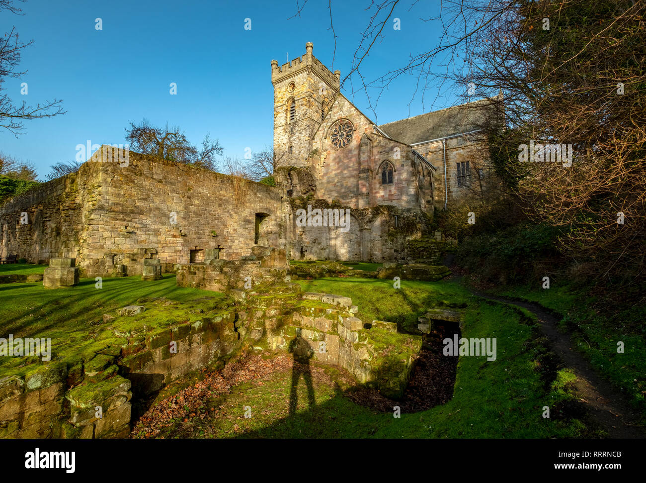 Folgende Sehenswürdigkeiten: Culross Abbey, folgende Sehenswürdigkeiten: Culross, Fife, Schottland Stockfoto