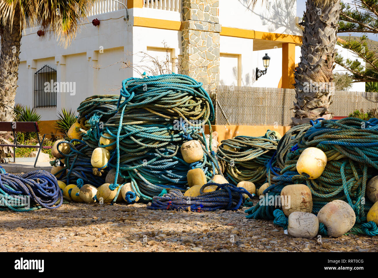 Almadraba Netze in der Region Murcia, Spanien Stockfoto