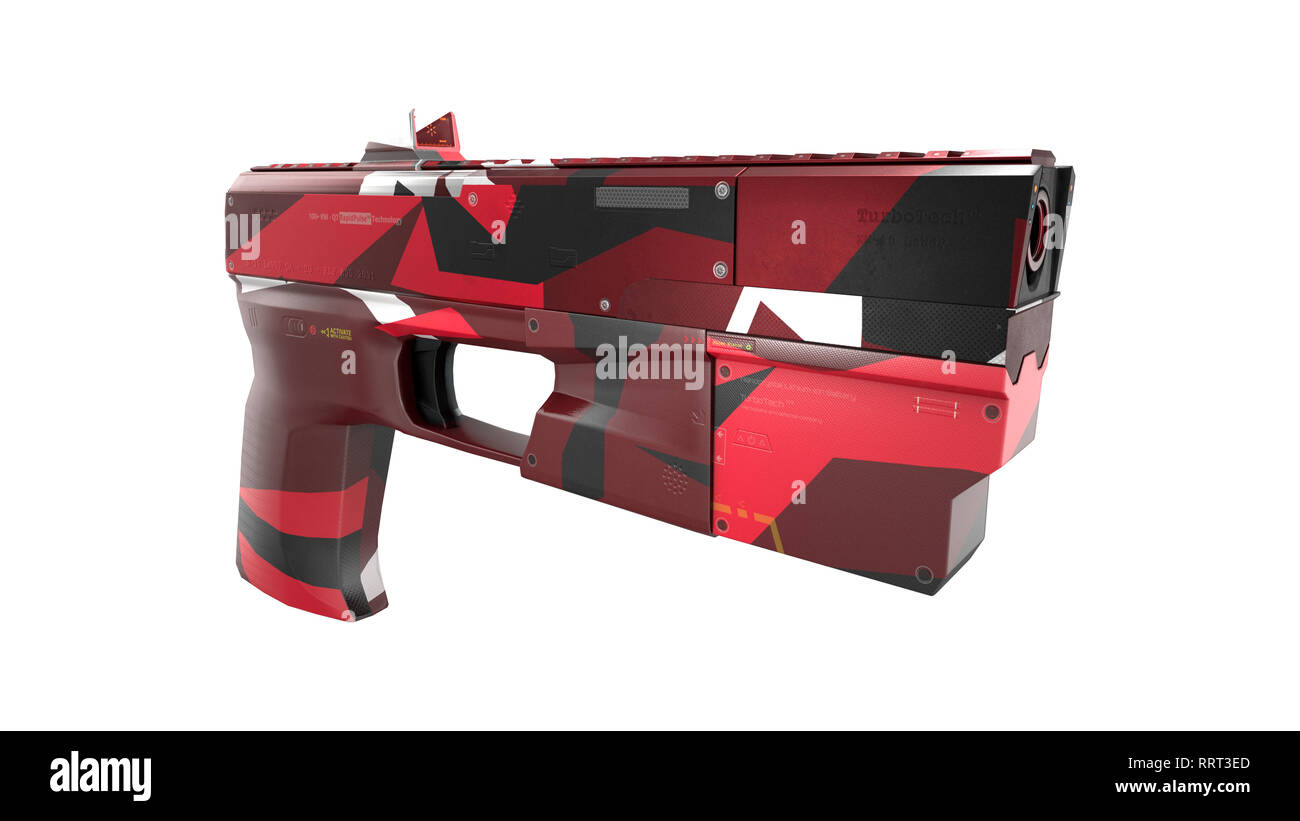 Scifi Gewehr - 3D Konzept Stockfoto