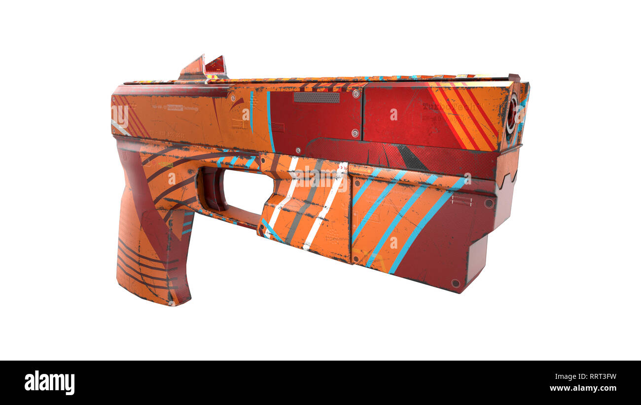 Scifi Gewehr - 3D Konzept Stockfoto