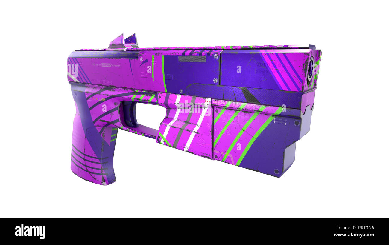 Scifi Gewehr - 3D Konzept Stockfoto