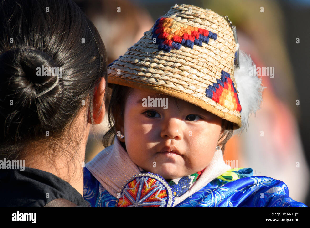 Nordamerika, Amerika, American, USA, Pacific Northwest, Washington, Warm Springs, Indian Reservation, Vertrag Tage Pow Wow, Stockfoto