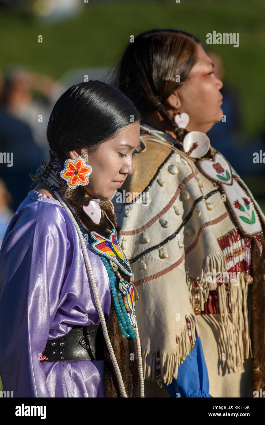 Nordamerika, Amerika, American, USA, Pacific Northwest, Washington, Warm Springs, Indian Reservation, Vertrag Tage Pow Wow, Stockfoto