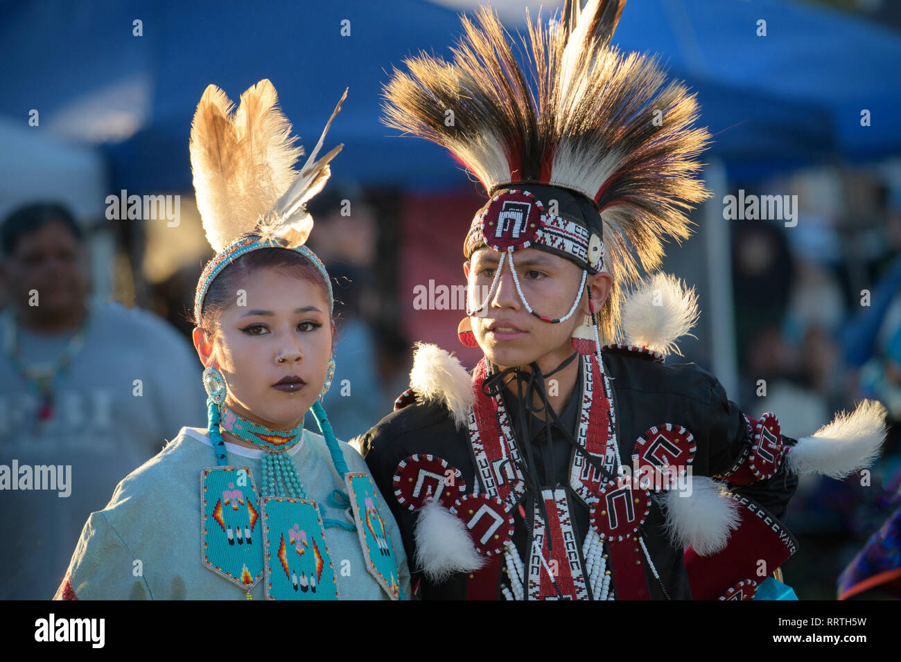 Nordamerika, Amerika, American, USA, Pacific Northwest, Washington, Warm Springs, Indian Reservation, Vertrag Tage Pow Wow, Stockfoto