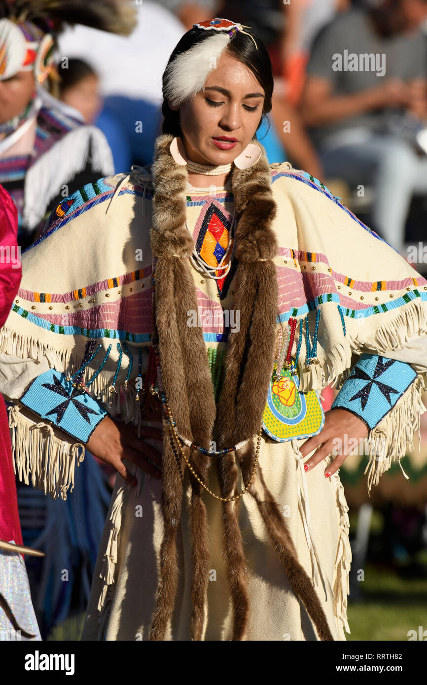 Nordamerika, Amerika, American, USA, Pacific Northwest, Washington, Warm Springs, Indian Reservation, Vertrag Tage Pow Wow, Stockfoto