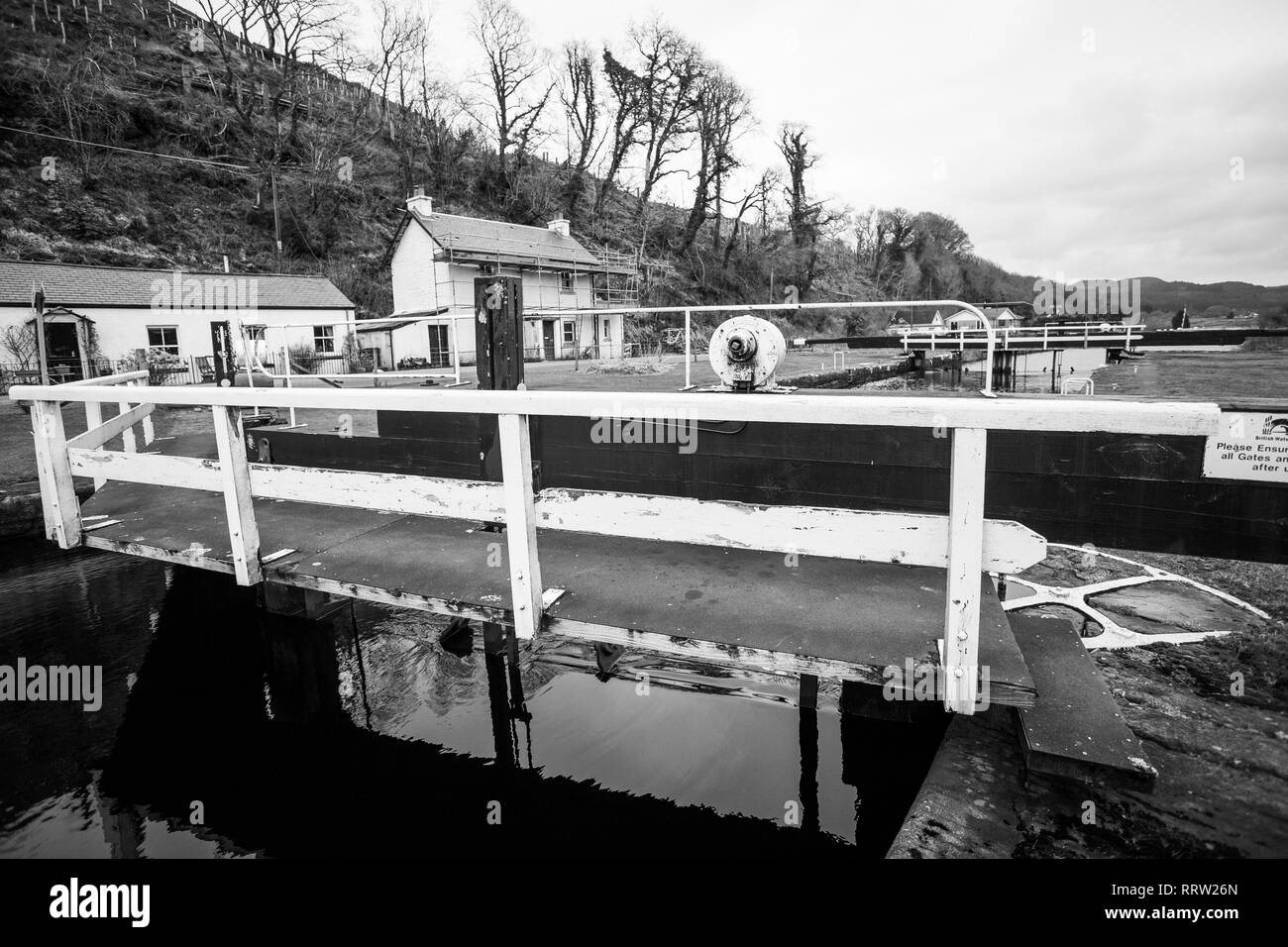 Crinan Canal, Schottland Stockfoto