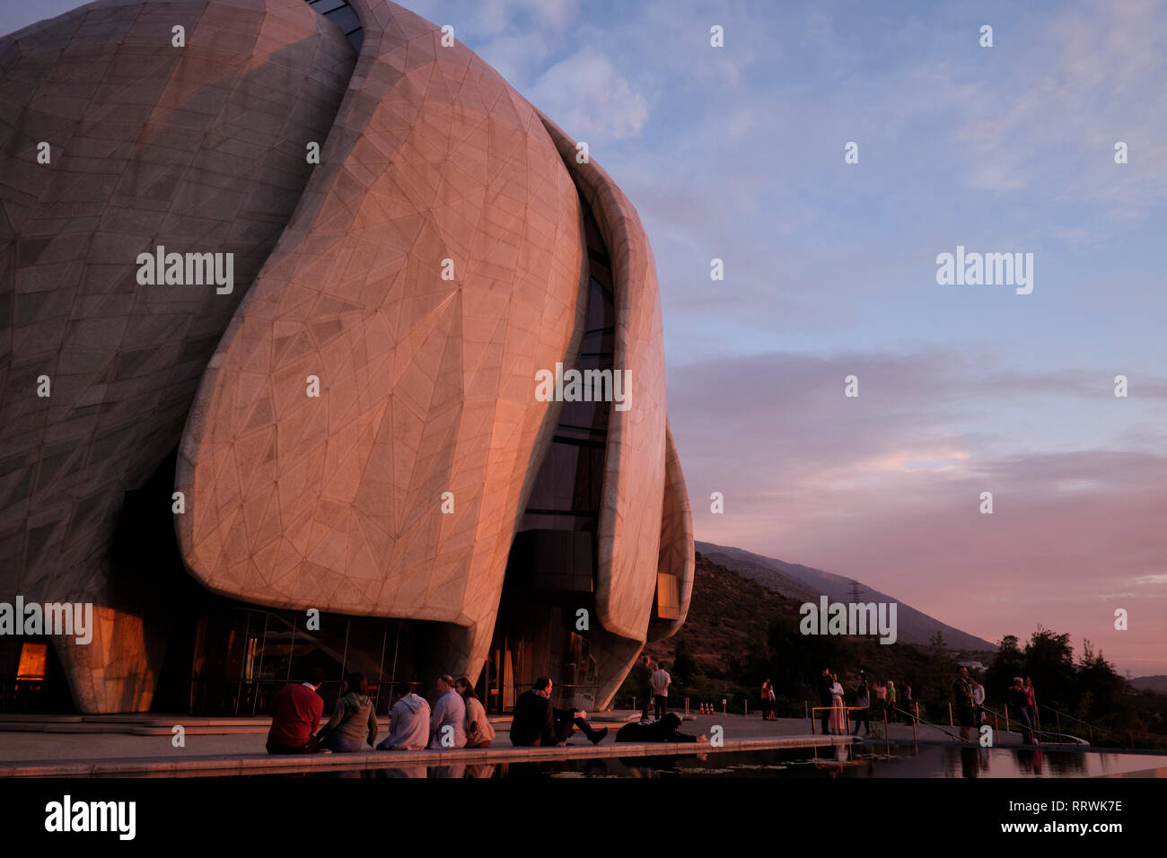 Die Bahá'í-Haus der Andacht von Südamerika in Santiago de Chile Stockfoto