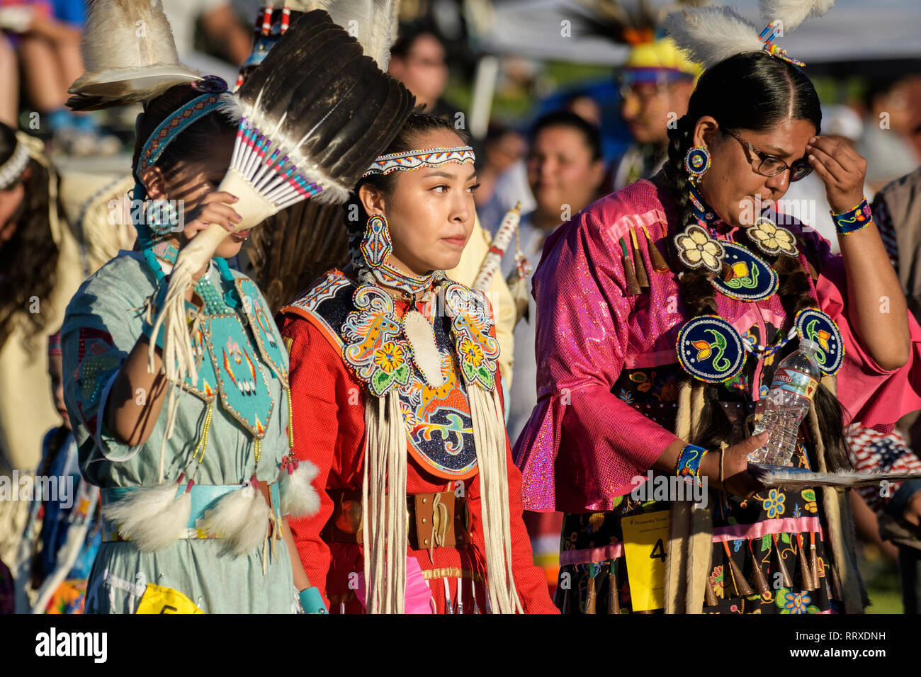 Nordamerika, Amerika, American, USA, Pacific Northwest, Washington, Warm Springs, Indian Reservation, Vertrag Tage Pow Wow, Stockfoto